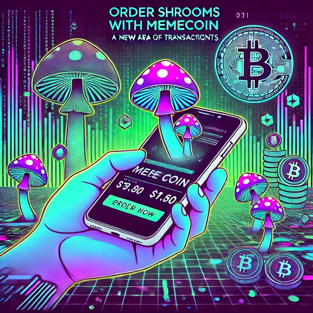 Order shrooms using memecoin